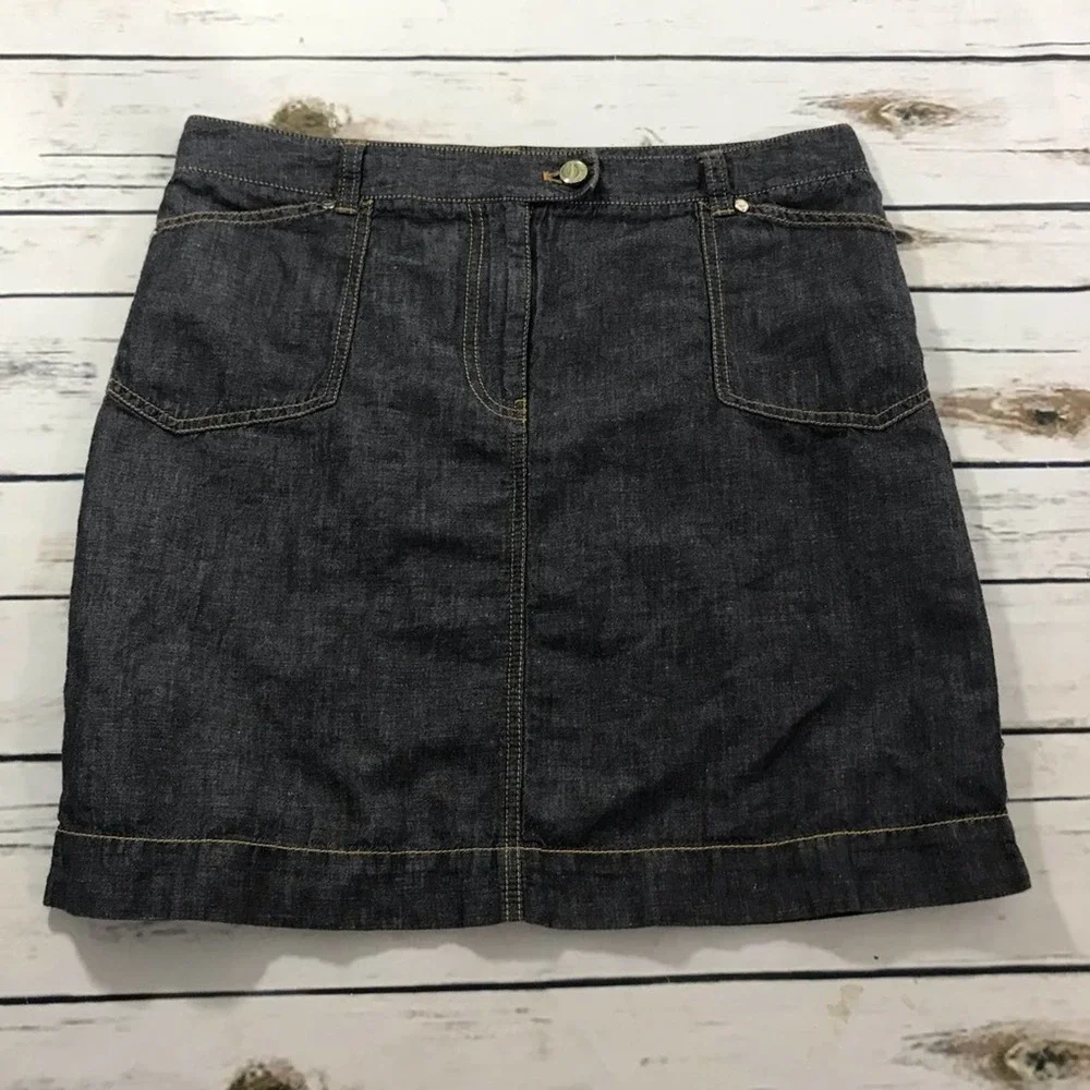 Nautica linen blend skirt size 8 - Picture 1 of 5
